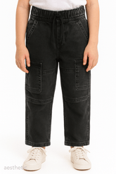 BOYS CARGO JOGGER DENIM JEANS - Smgarment's